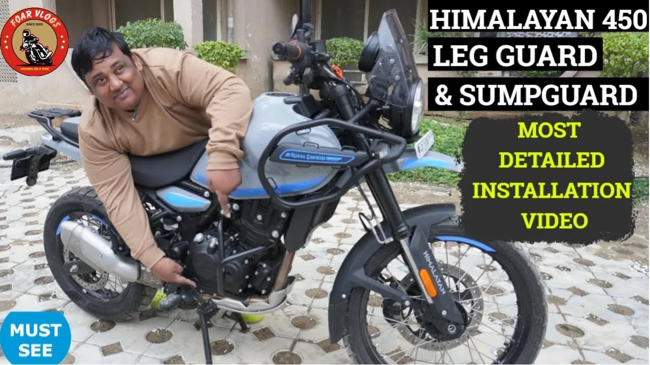 Royal Enfield Himalayan 450 Step-by-Step Leg and Sump Guard Installation Guide 😎😎😎 | Vlog No 662