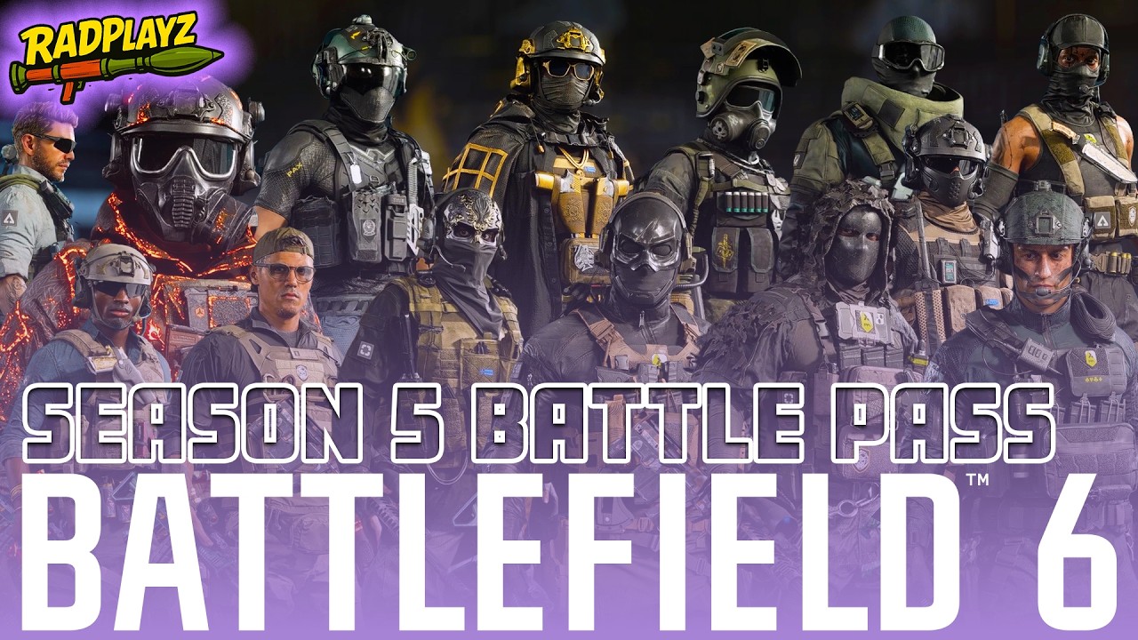 Все награды и скины БОЕВОГО ПРОПУСКА 5-го сезона BF6! Battlefield 6 и REDSEC Battle Royale