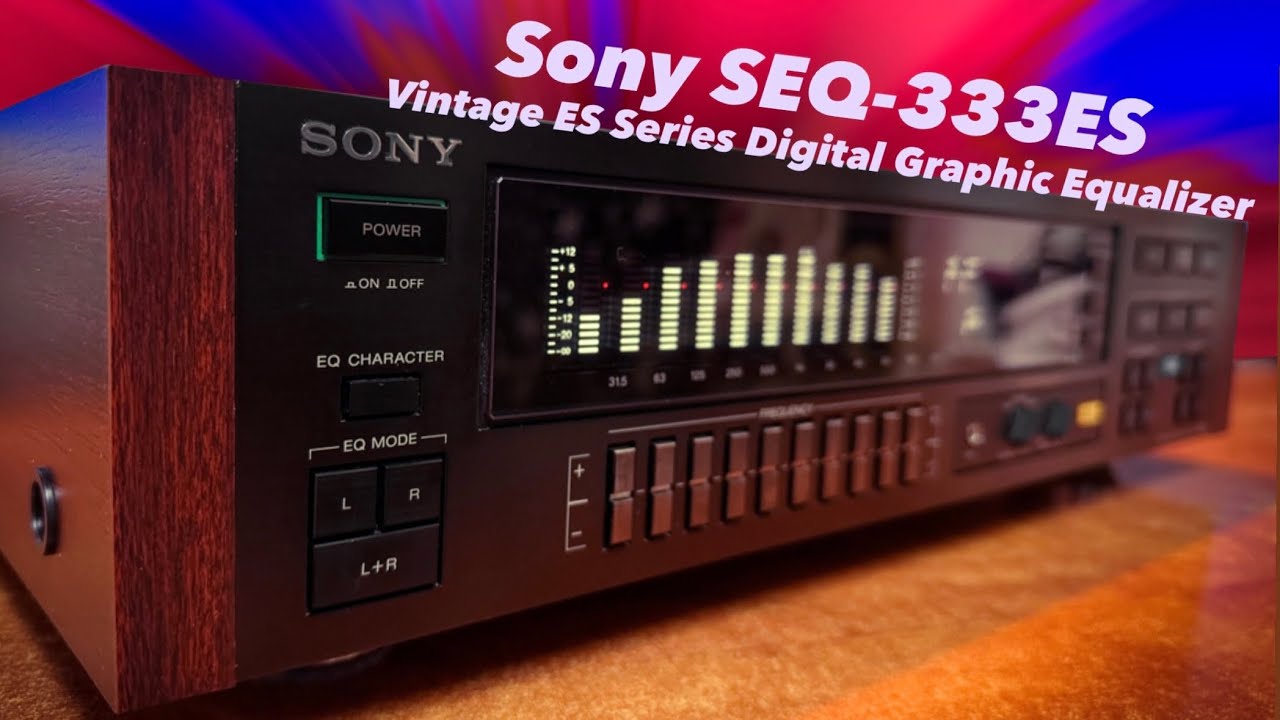 Sony SEQ-333ES Vintage Stereo Digital Equalizer Demonstration