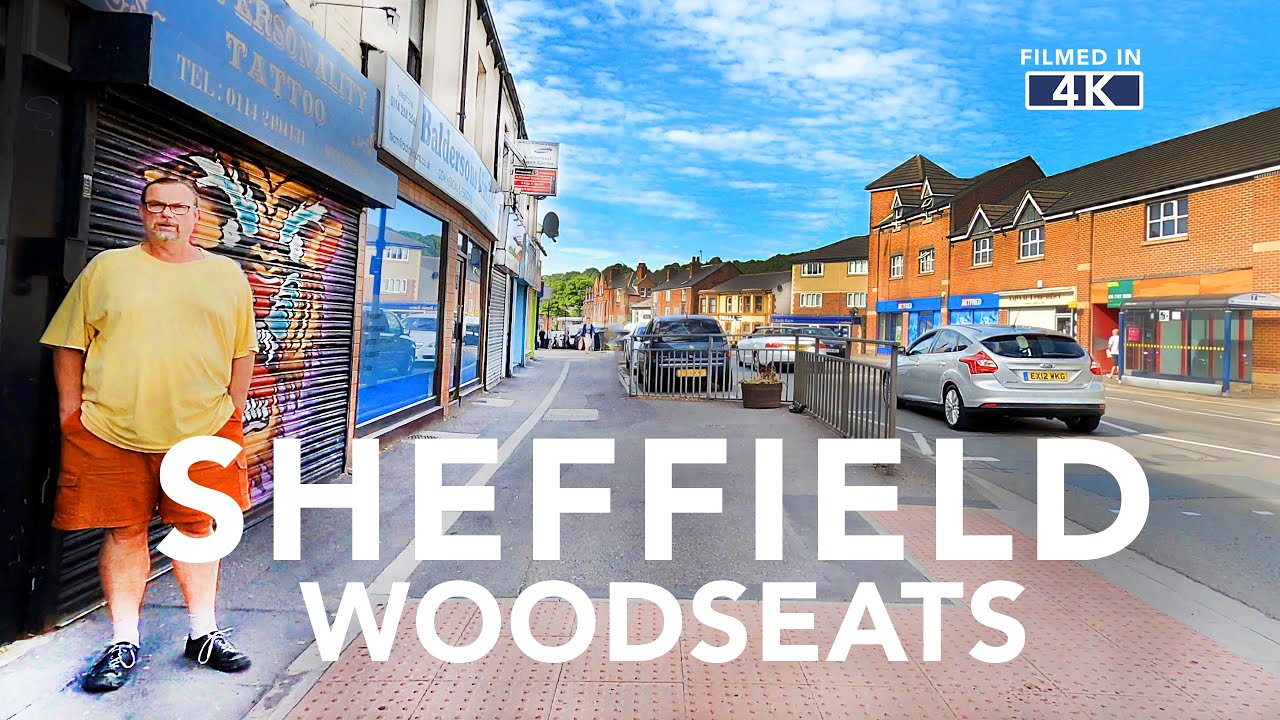 WOODSEATS SHEFFIELD - A walk through the centre of Woodseats in Sheffield England (filmed in 4K)