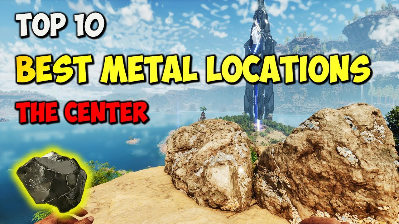 10 ЛУЧШИХ локаций с металлом в ЦЕНТРЕ | ARK Survival Ascended