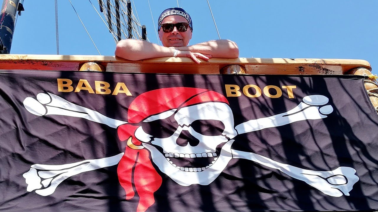 Турция.Сиде.Морская прогулка.Пиратский корабль Baba Boot.Turkey.Side.Sea Walk.Pirate Party.