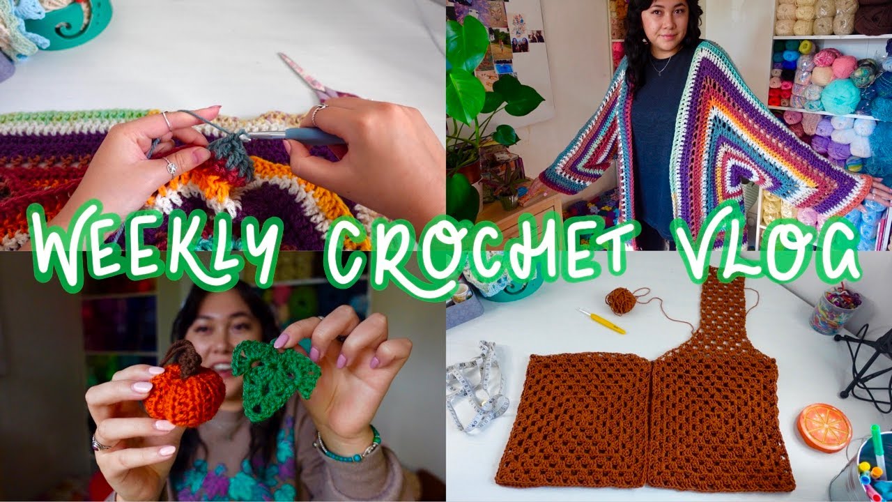 Completing another crochet WIP & designing a new autumn project!
