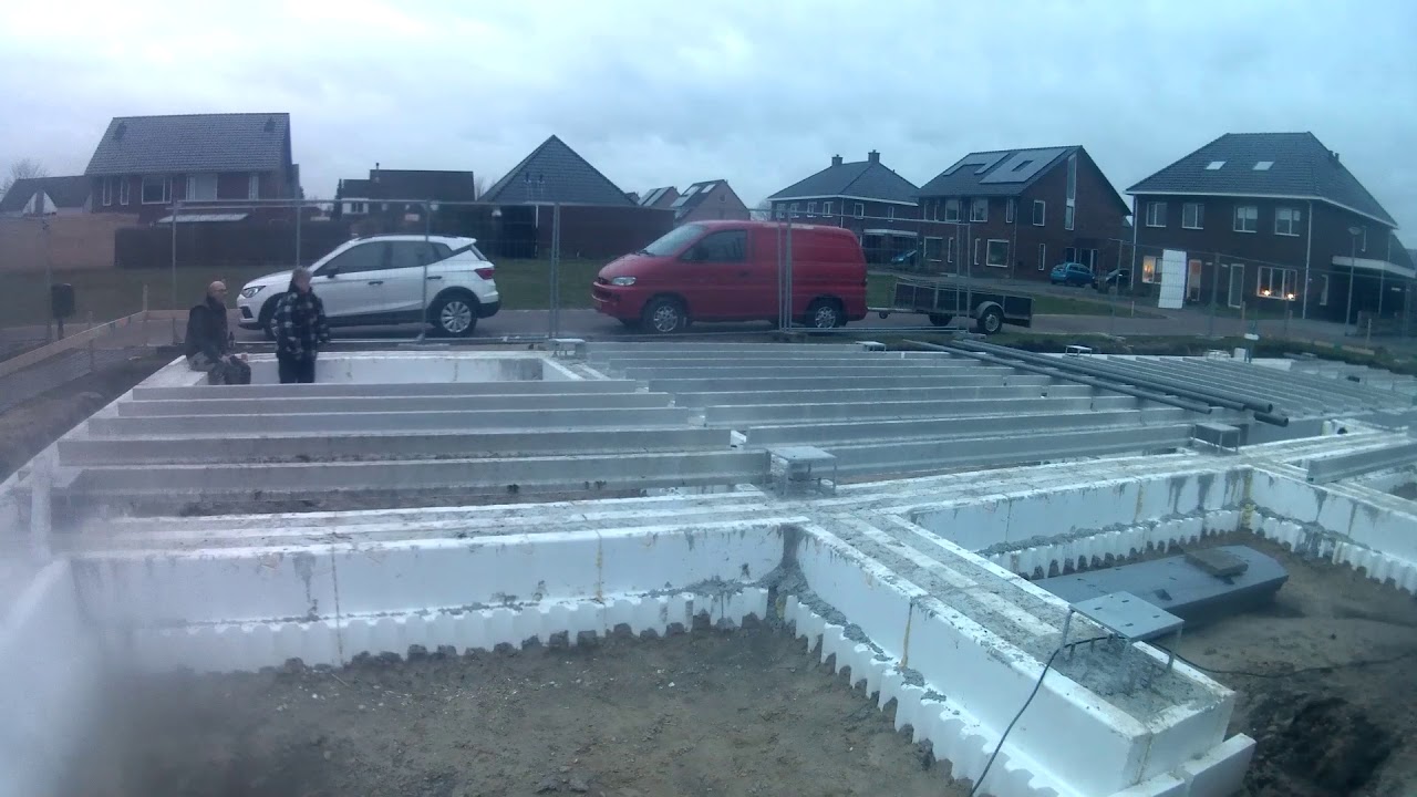 balklaag op fundering