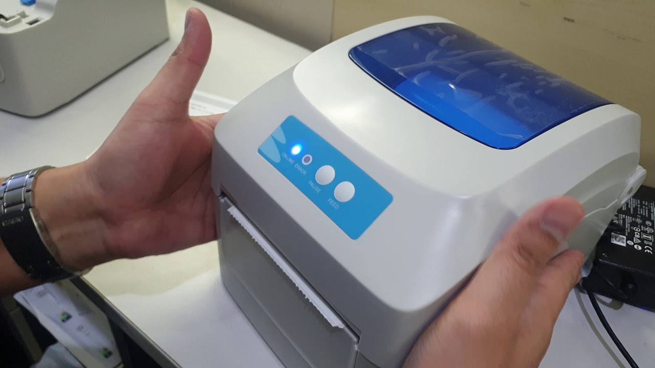 GPrinter GP1324D แก้ไขอาการ Feed ไม่ตรงดวง