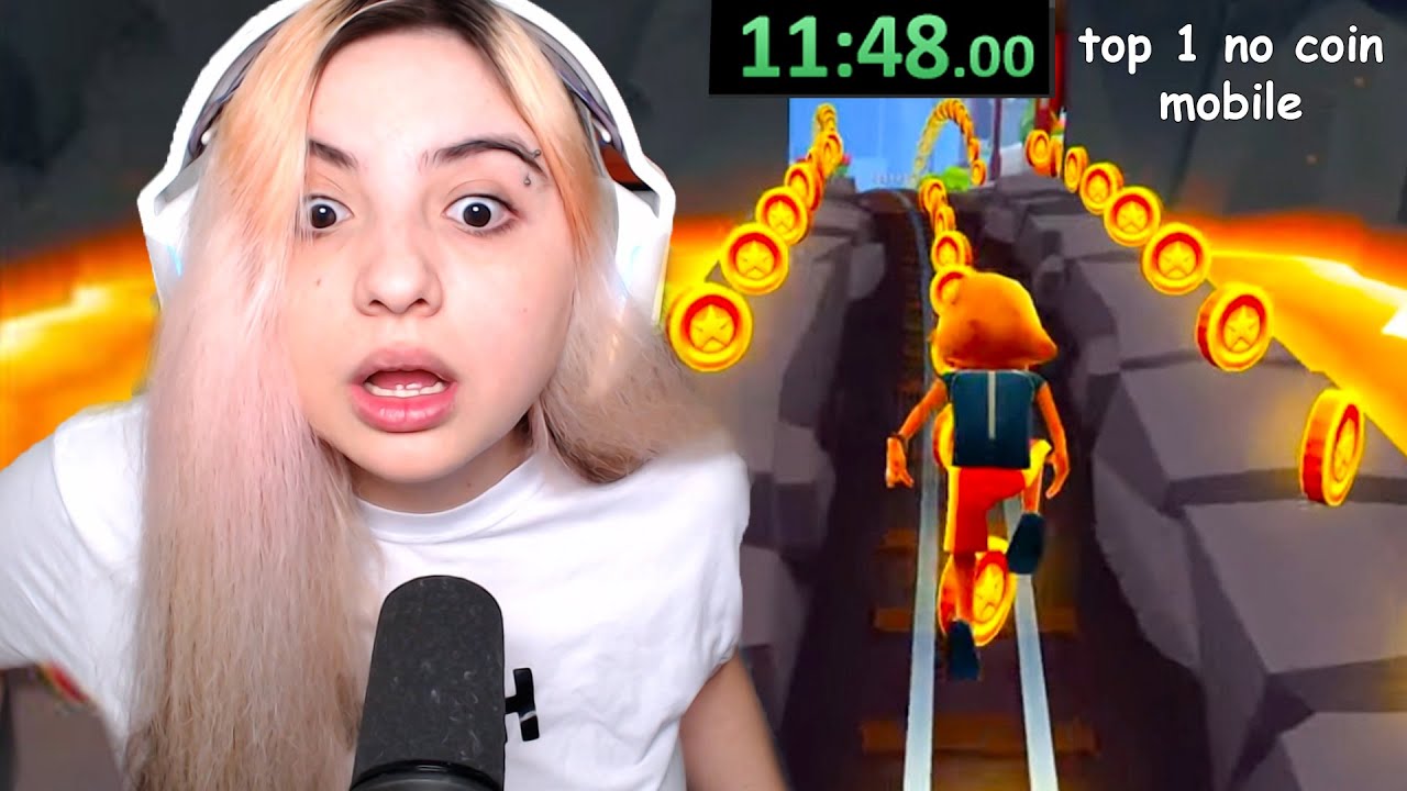 ele fez 11 minutos de no coin no CELULAR 😎 reagi ao top 1 recorde do subway surfers