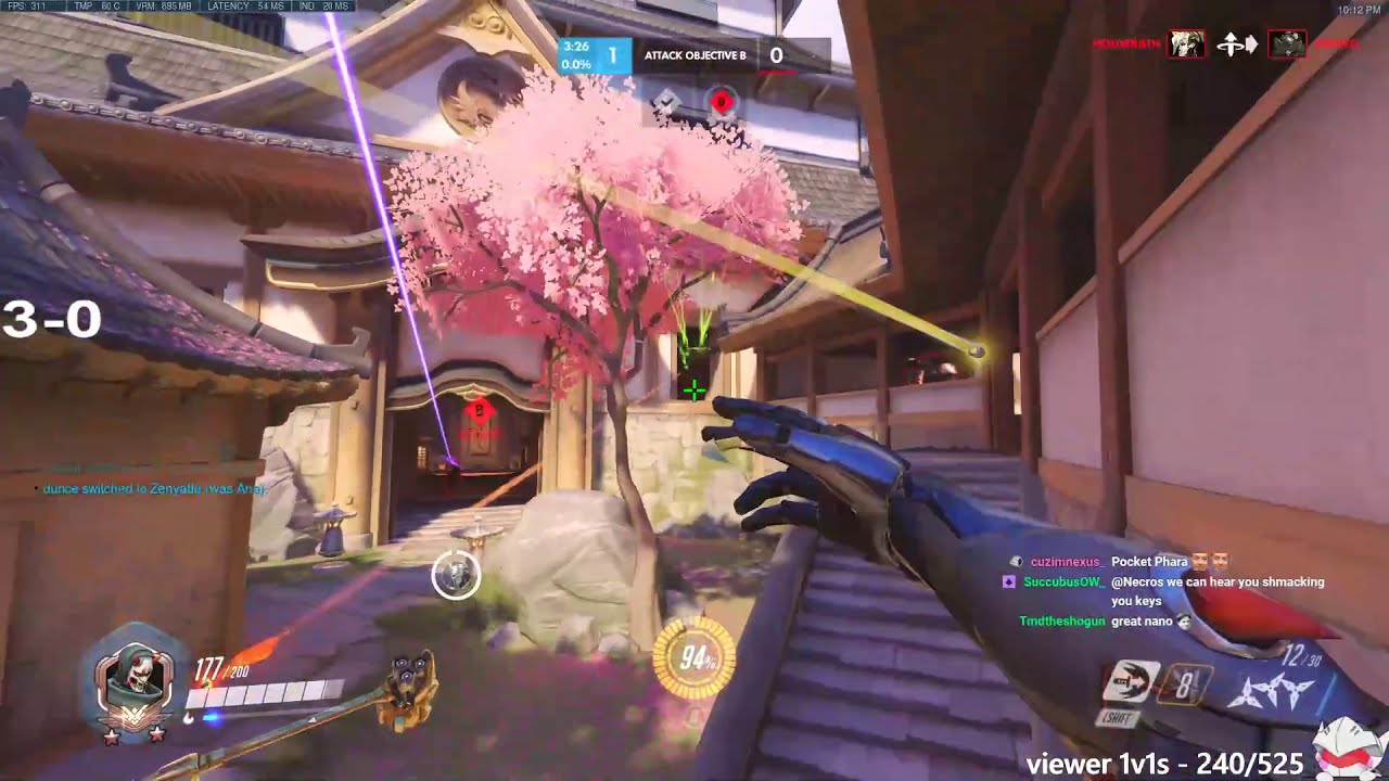 NECROS Showing His Insane FAST GENJI!  GAMEPLAY OVERWATCH SEASON 24 TOP 500