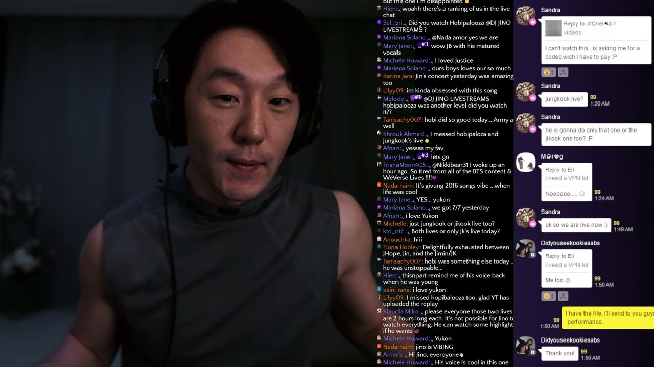 DJ REACTION to JUNGKOOK WEVERSE LIVE
