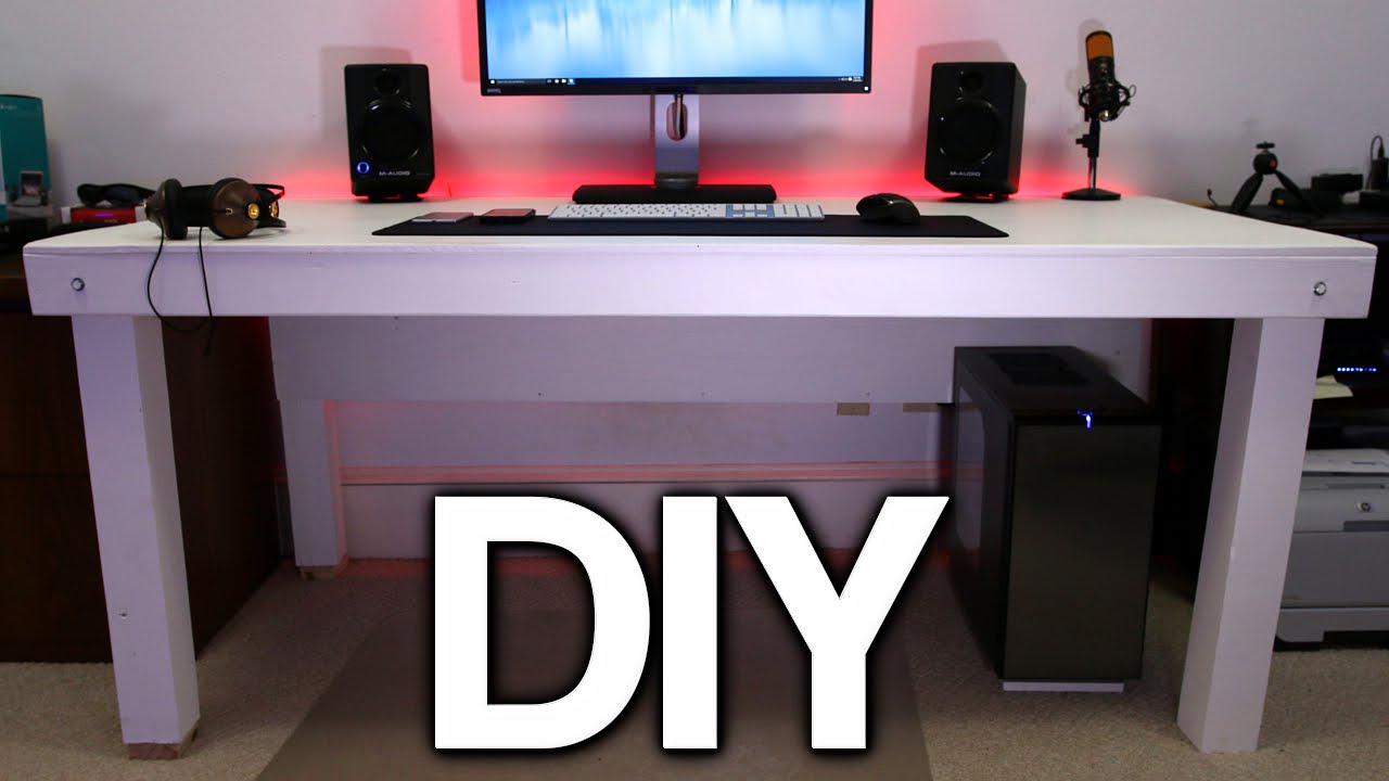 Building a Custom PC Desk! (No Visible Cables)