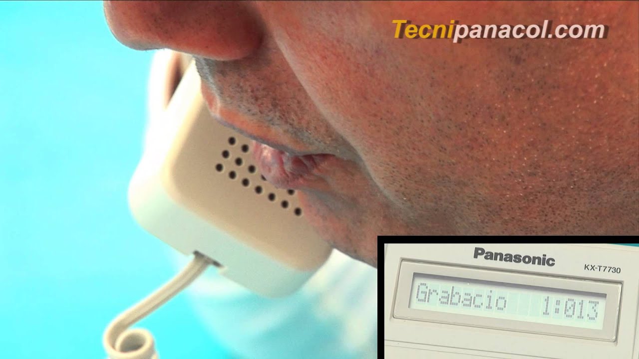 Como grabar un mensaje DISA en la planta telefonica Panasonic