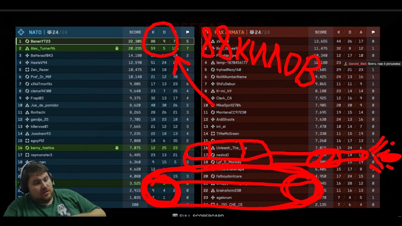 БАНАН и ITPEDIA тащат на ТАНКЕ(88 килов) в BATTLEFIELED 6 на PS5 Pro