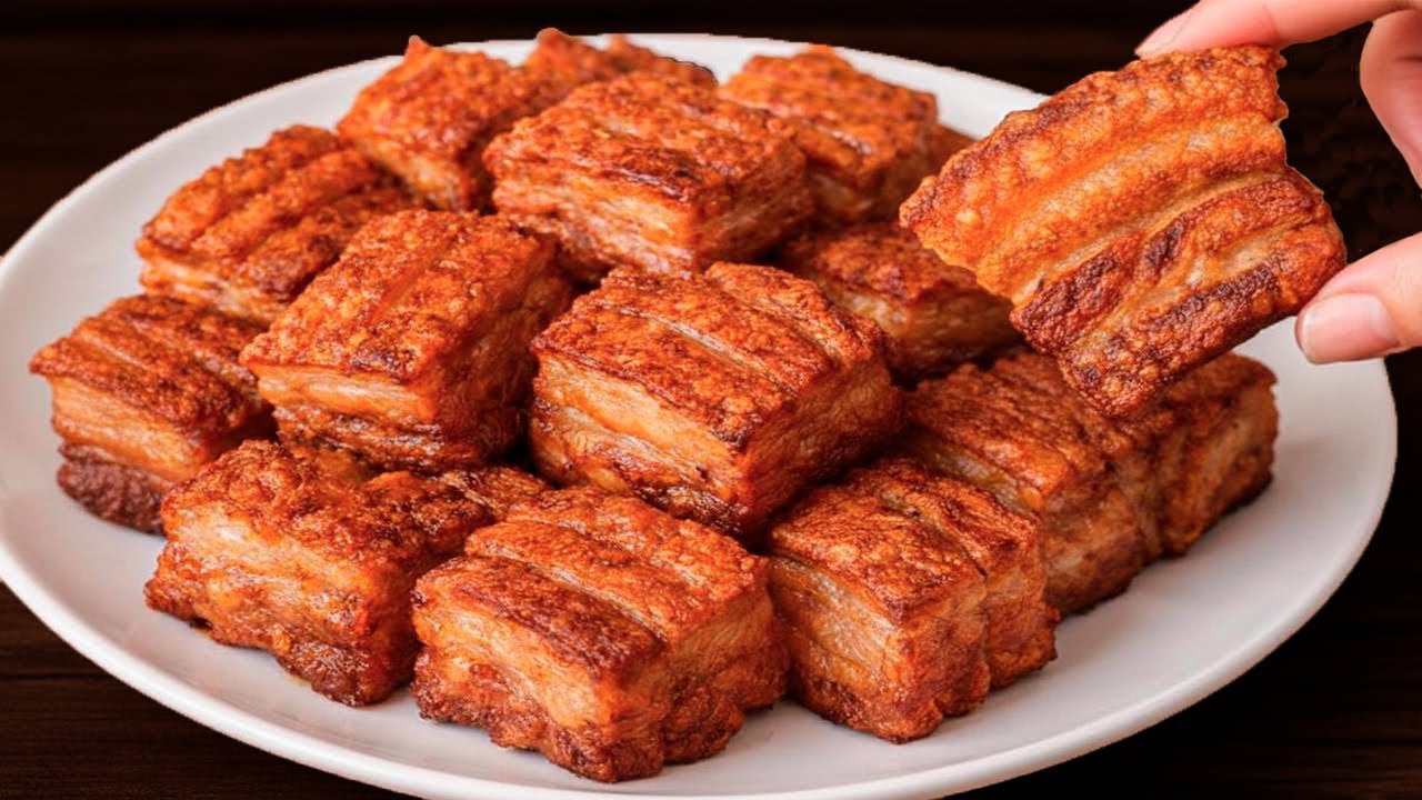 How to Make Crispy Pork Belly! I learned this trick in an expensive restaurant!