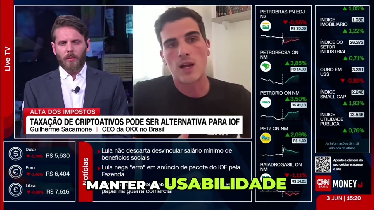 Taxa&ccedil;&atilde;o de Criptoativos no Brasil - Guilherme Sacamone, CEO da OKX Brasil, em entrevista &agrave; CNN