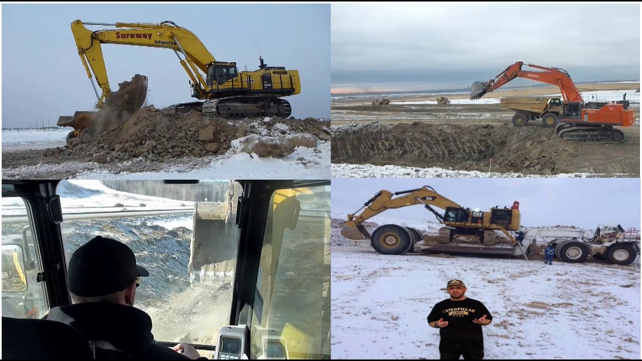 Caterpillar 6015b vs Komatsu pc1250 vs Hitachi ex1200