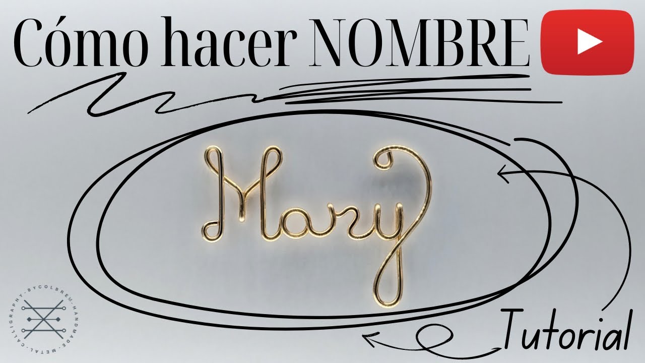 CÓMO HACER NOMBRE CON ALAMBRE: Mary