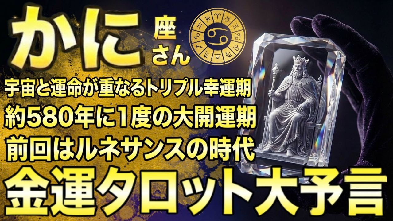かに座♋️タロットが語った！魂が震えるほど強烈な展開が始まる！※8秒以内に再生しないと幸福がすり抜けます【2026年2月運勢】