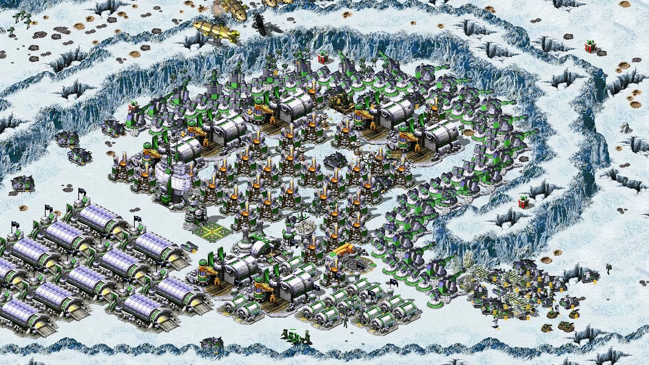 Red Alert 2 | Месть Юрия | 7 против 1 | Arctic Snow Twist Ver Zoom 3000 Edit Map Extra Hard AI
