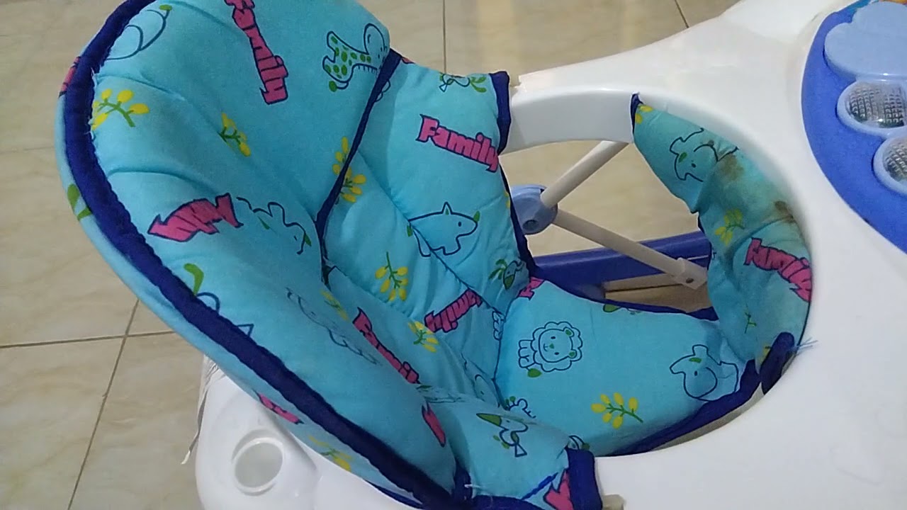 Tutorial cara melepas jok/tempat duduk baby Walker family #babywalker #mencucibabywalker