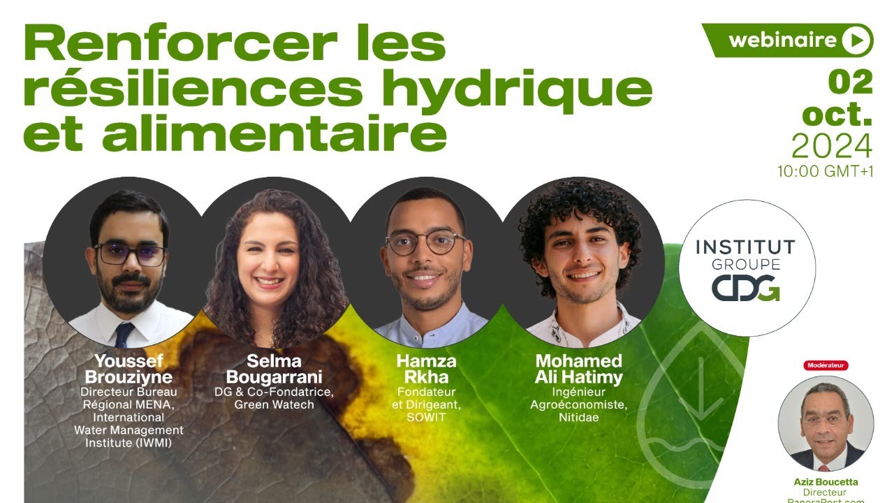 Renforcer les résiliences hydrique et alimentaire