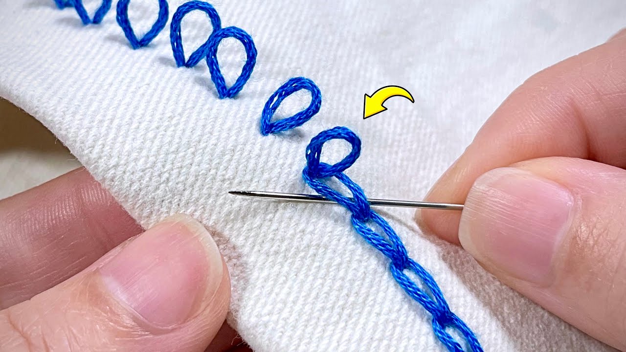 Genius Hand Stitches to SHORTEN Jeans WITHOUT CUTTING