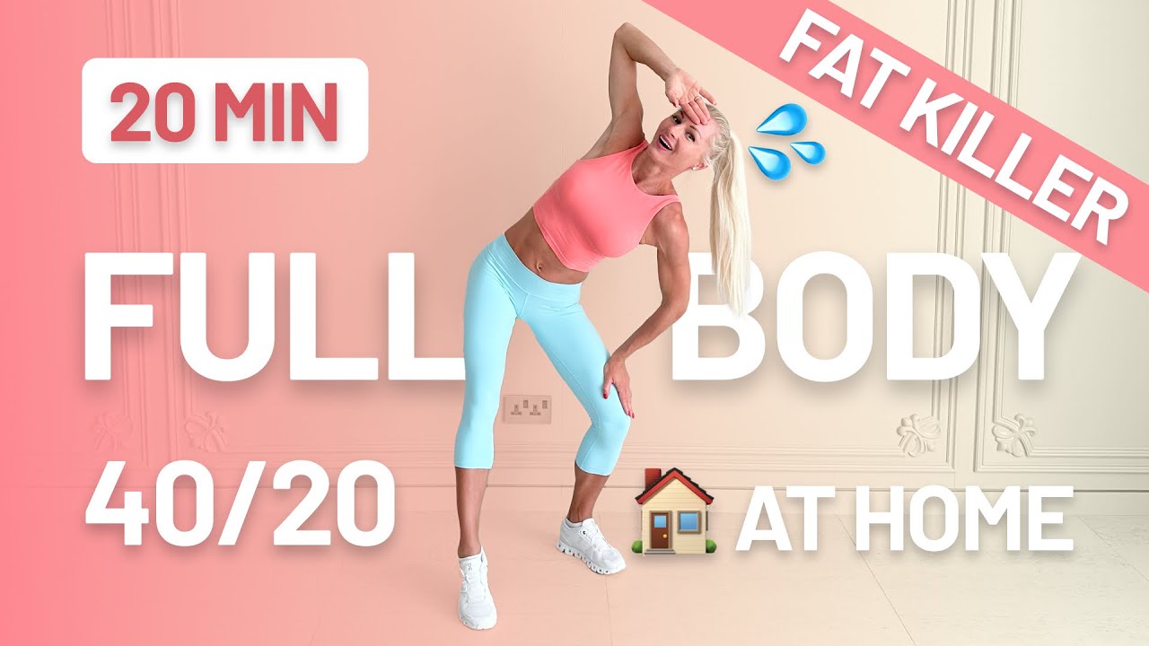20 Minute FAT KILLER HIIT - Intense Full Body, At Home, No Equipment