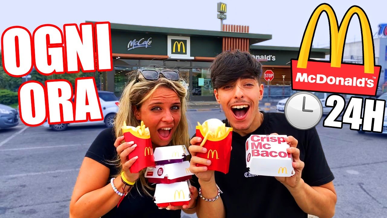🍟 MANGIO MCDONALD'S AD OGNI ORA PER UN GIORNO!🍔*NON FATELO MAI!*