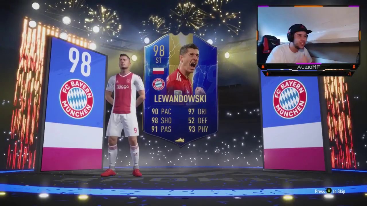 30-0, РЕЙТИНГ 98, ТОП-100, НАГРАДЫ FUT CHAMPIONS BUNDESLIGA TOTS, FIFA 19