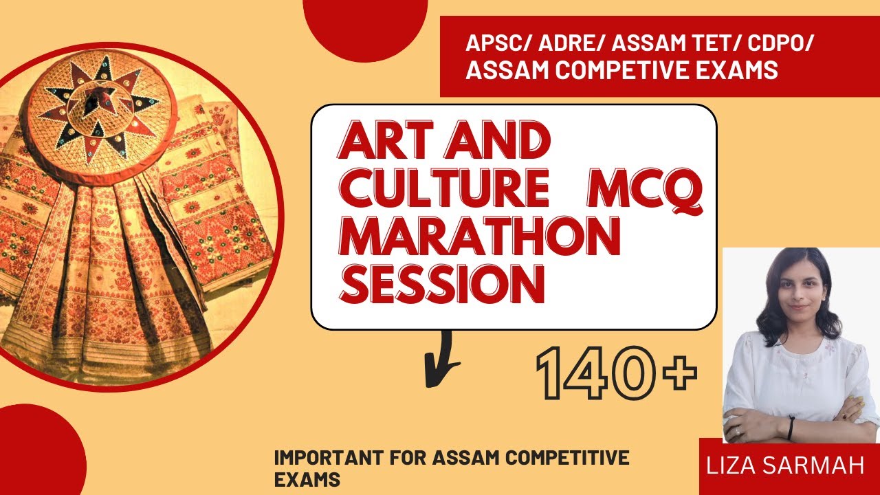 140 MCQs on Art and Culture|| Adre , APSC  Prelims ,Cultural Development Officer ,CDPO