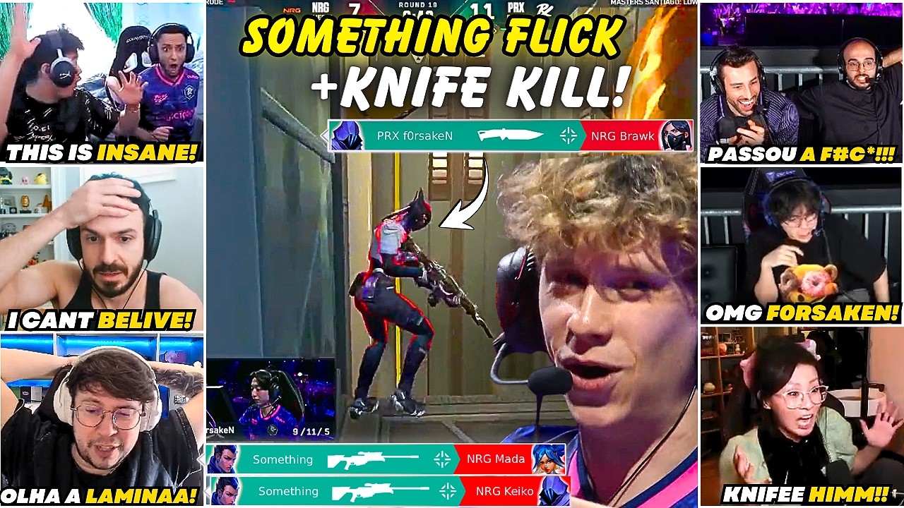 REA&Ccedil;&Atilde;O dos STREAMERS &Agrave; FACADA DO f0rsakeN E AO FLICK DO SOMETHING! 😱 | PRX x NRG