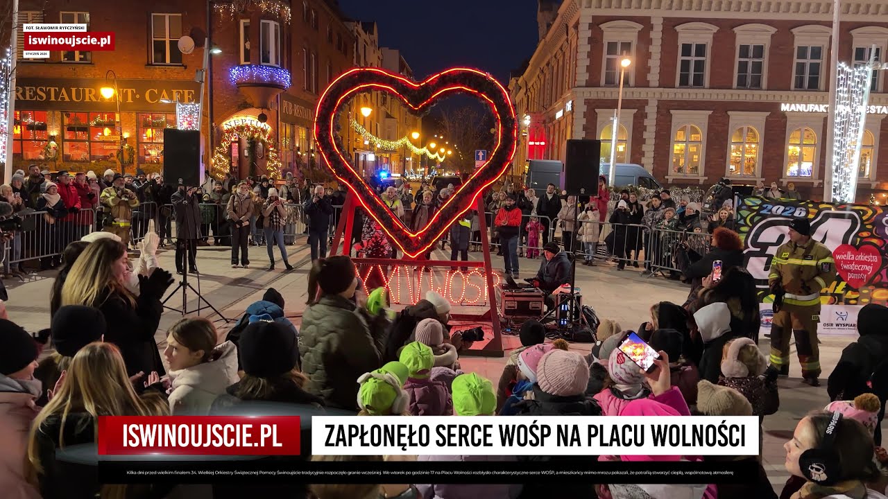 Zapłonęło serce WOŚP na Placu Wolności