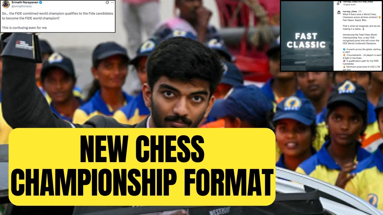 EXPLAINED - What is the Total Chess World Championship, format approved by FIDE? |Sports Today