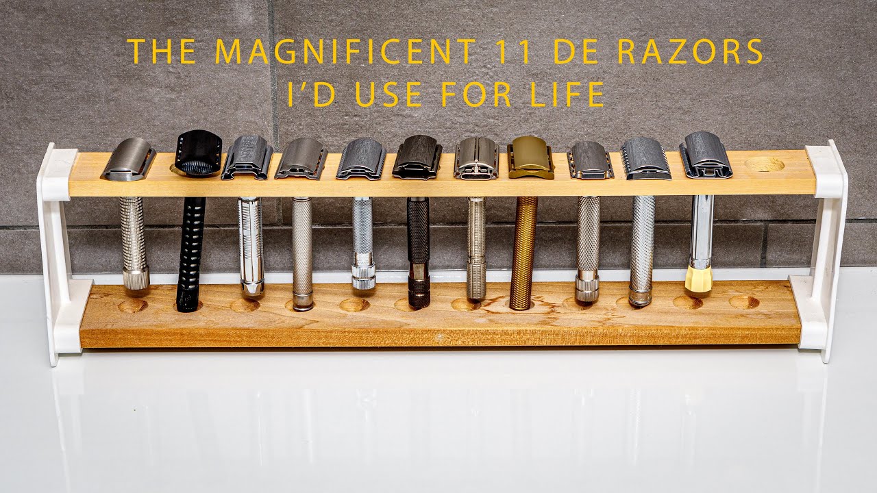 Mr G Shave Magnificent 11 DE Razors I would use for Life TAG Video