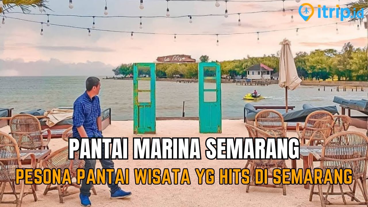 Unik & Beda! Cantiknya Pantai Marina Semarang, Pantai Tanpa Pasir yang Lagi Hits