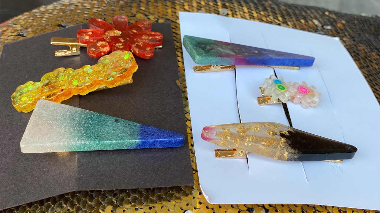 How to Make DIY Resin Hair Clips in Minutes!