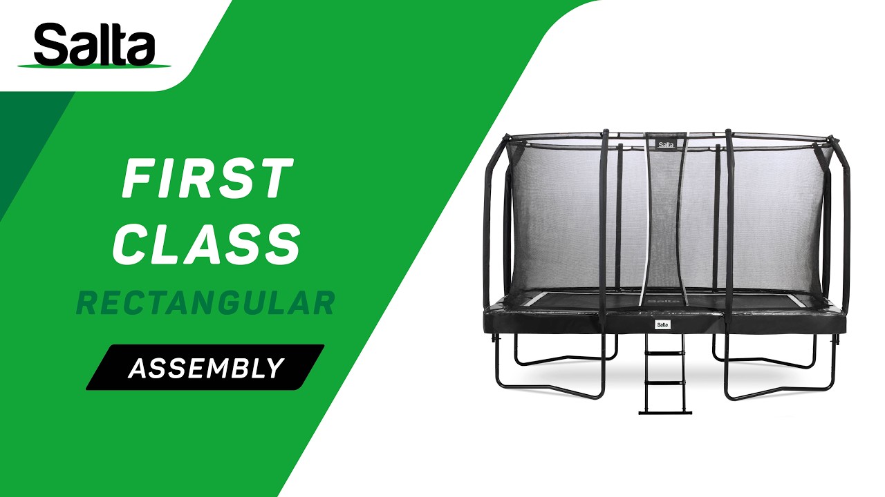 Salta First Class | Assembly video | Rectangular trampoline