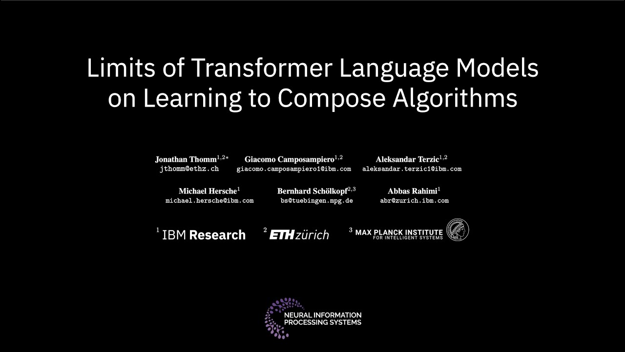 Limits of transformer language models on learning to compose algorithms [NeurIPS 2024]