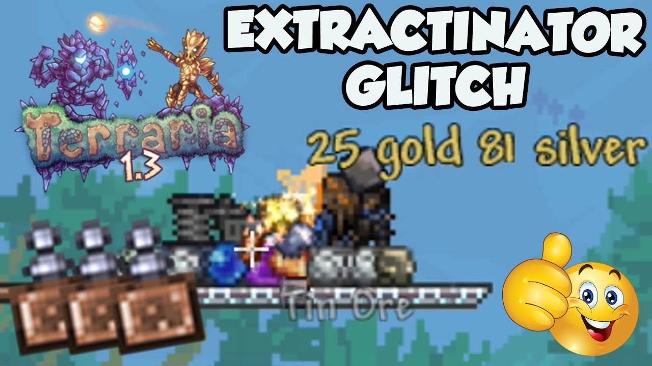 TERRARIA POTION GLITCH - UNLIMITED ORES, PLATINUM COINS, GEMS! SILT, SLUSH & FOSSILS!