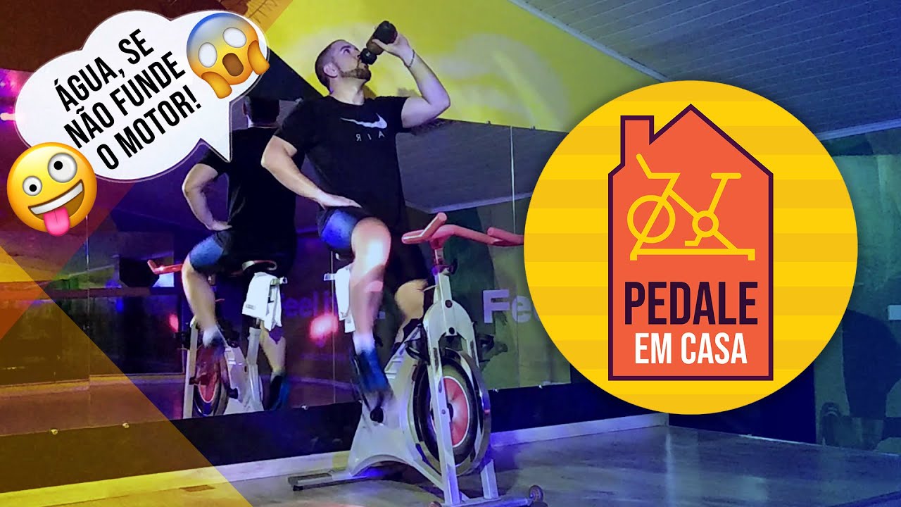 BIKE INDOOR / SPINNING #PEDALEEMCASA #2 - Aula completa para fazer em casa(Prof.Jefferson Carriel).