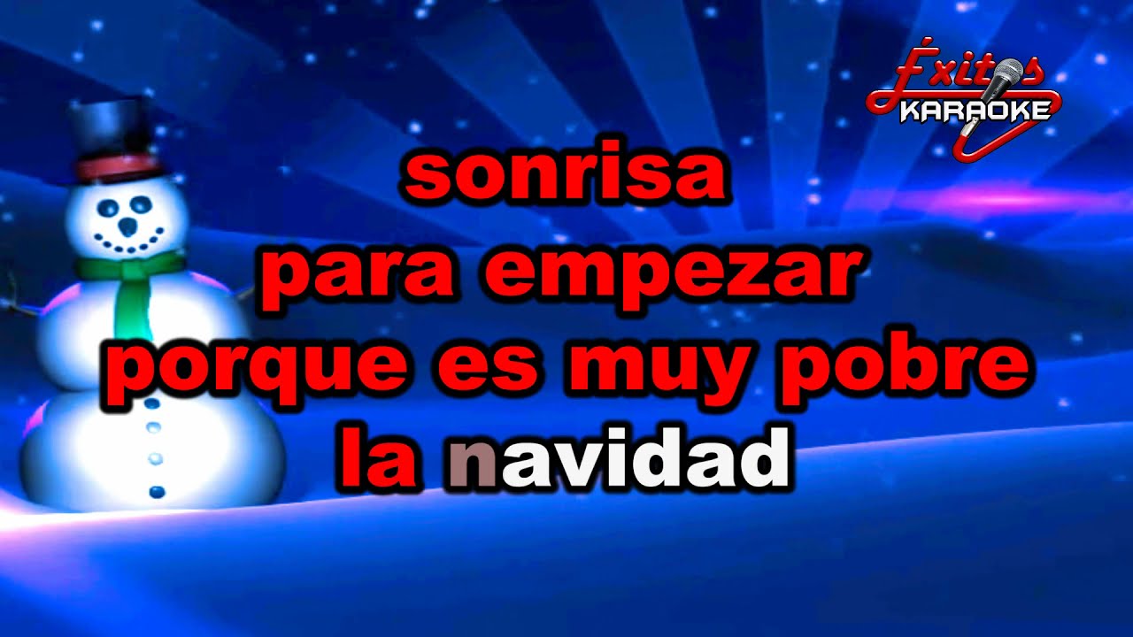 🎄 NAVIDAD DE LOS POBRES [KARAOKE COMPLETO HD] *REGALO* 🎁