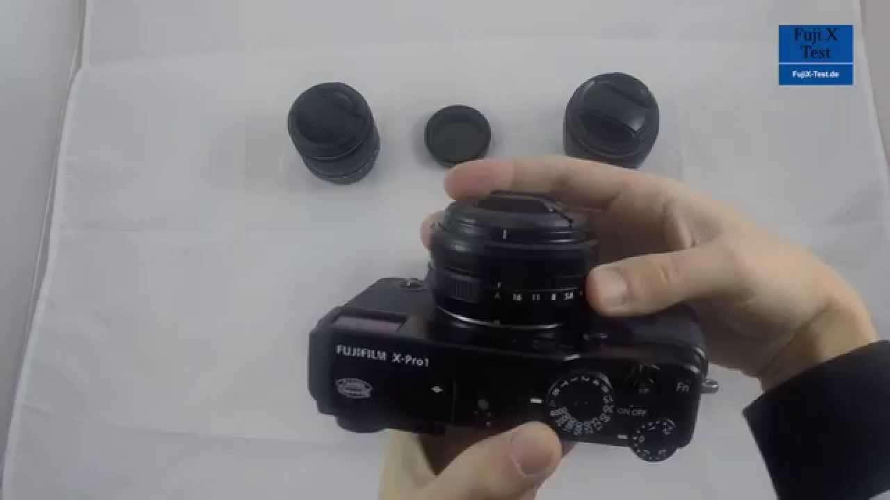 Fujinon XF 18mm an on Fuji X-E1, X-T1, X-Pro1 Gr&ouml;&szlig;e Size