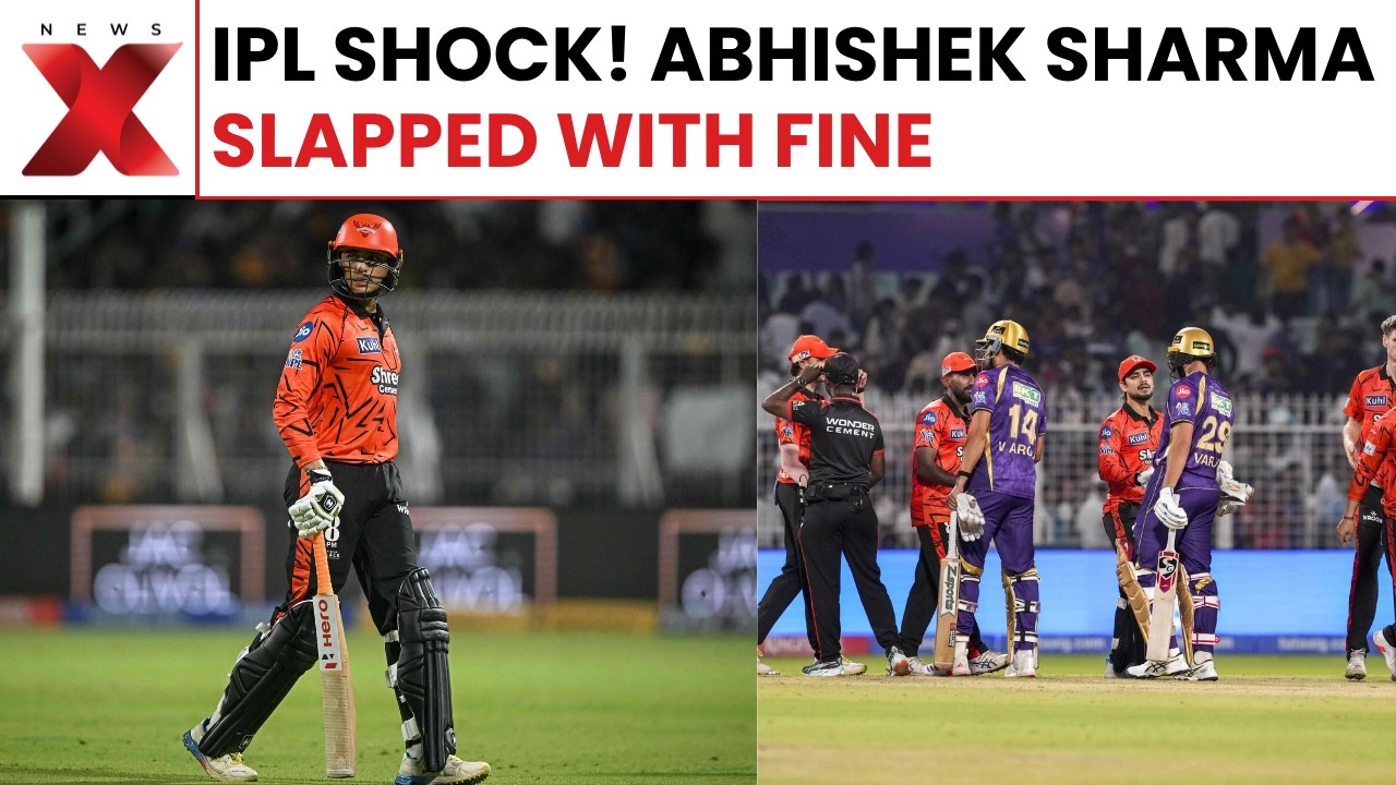Why was Abhishek Sharma fined during the IPL 2026 match against KKR? | NewsX