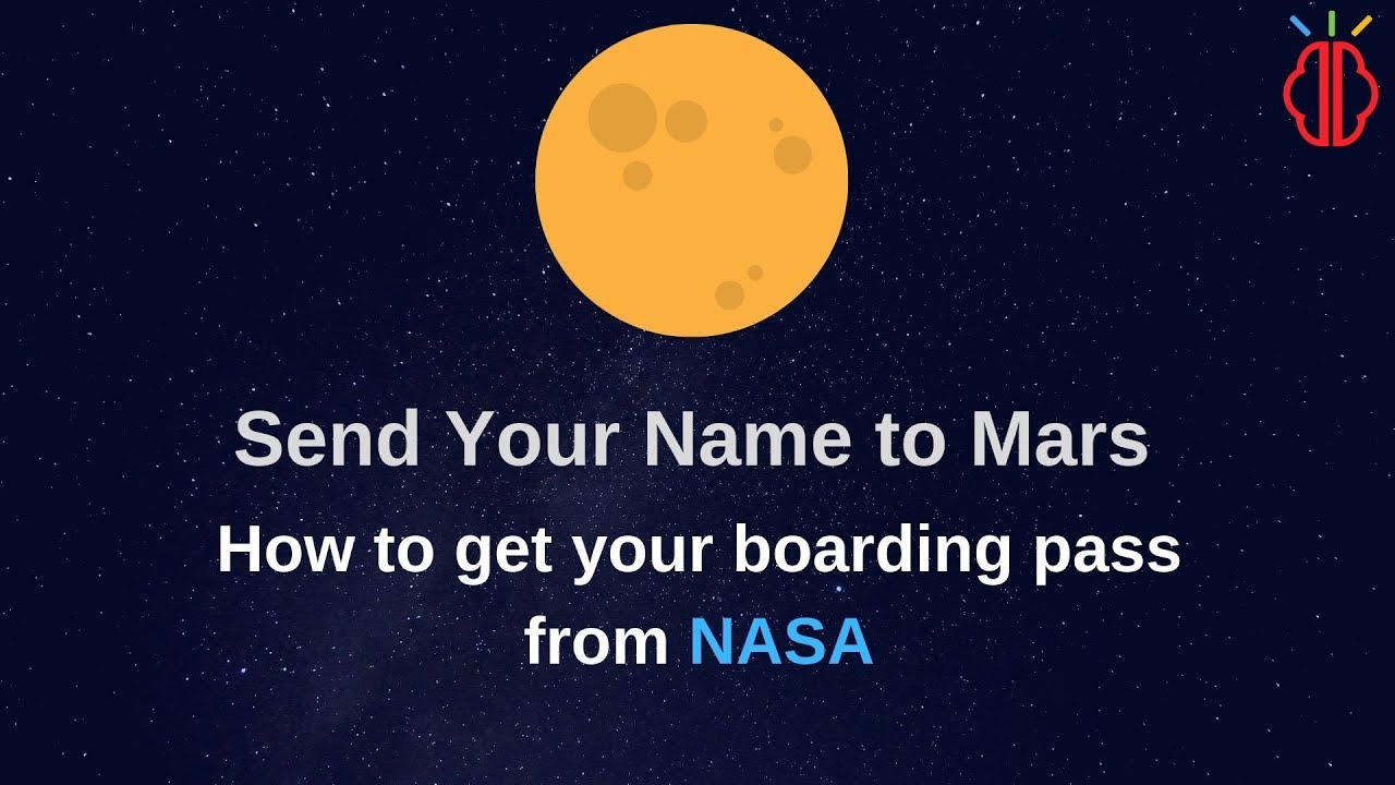 Send your name to mars- How to get your mars 2020 boarding pass from NASA