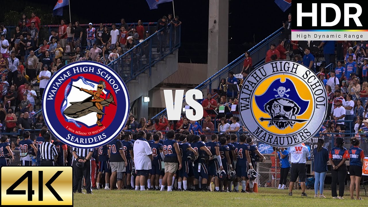 Waianae Seariders vs Waipahu Marauders | Hawaii High School Football | 4K HDR 60 FPS