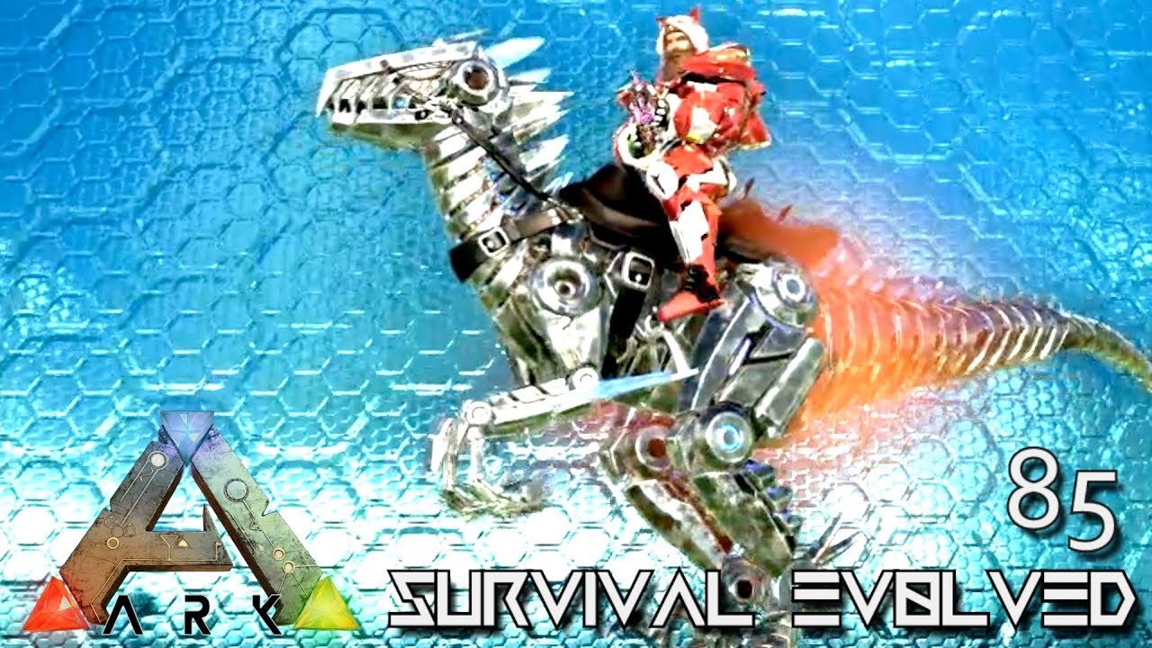 ARK: SURVIVAL EVOLVED - NEW ALPHA TEK RAPTOR & BIONIC GIGA GIGANOTOSAURUS E85 (MOD EXTINCTION CORE)