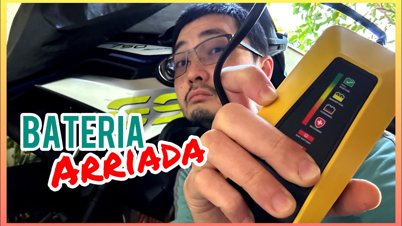 A bateria da BMW F750GS descarregou!