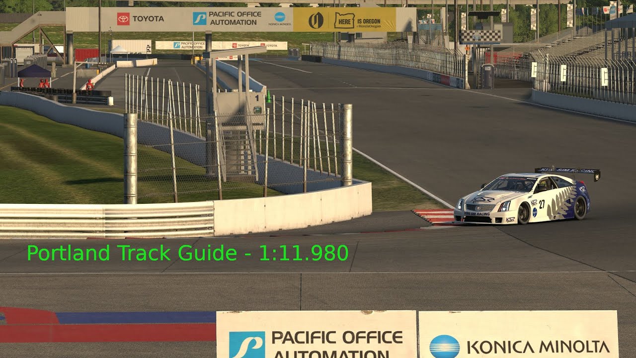 Track guide - Cadillac CTS-V at Portland- 