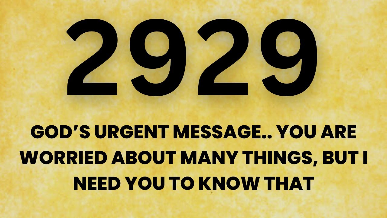 🕊️2929 God&rsquo;s urgent message.. You are worried about many things, but I need you to know that..