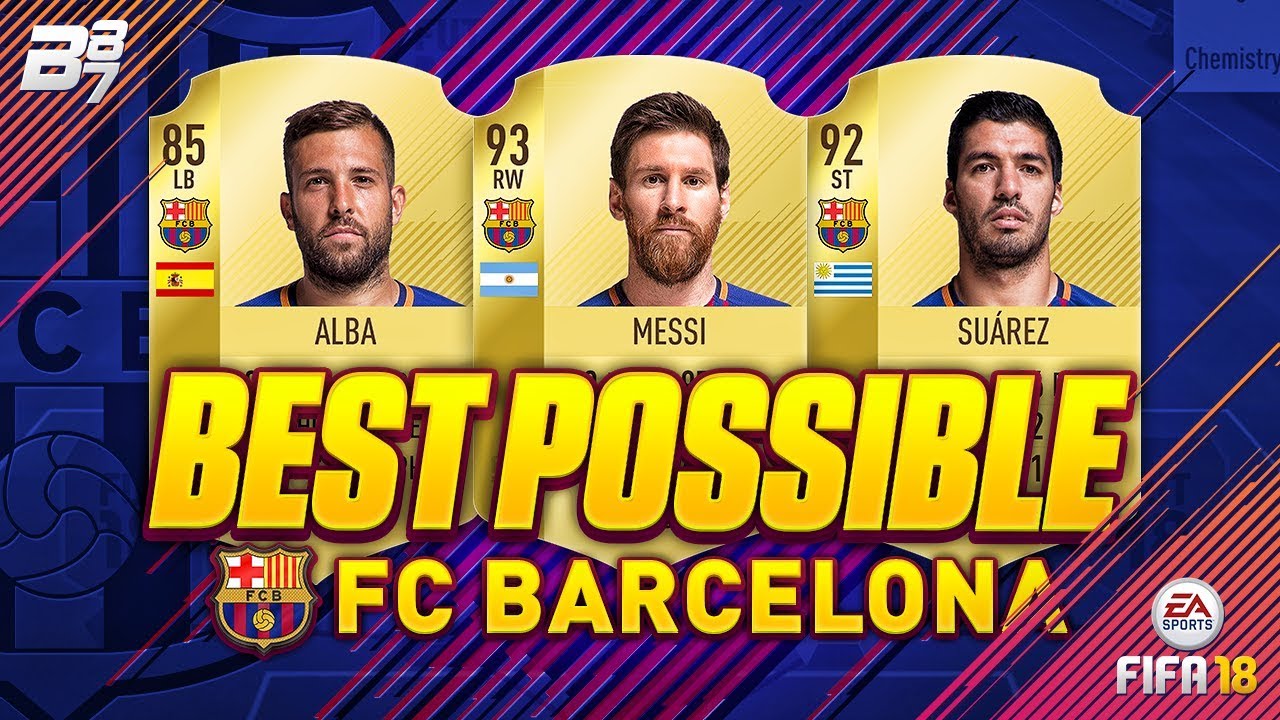 BEST POSSIBLE FC BARCELONA TEAM! w/ MESSI AND SUAREZ! | FIFA 18 ULTIMATE TEAM