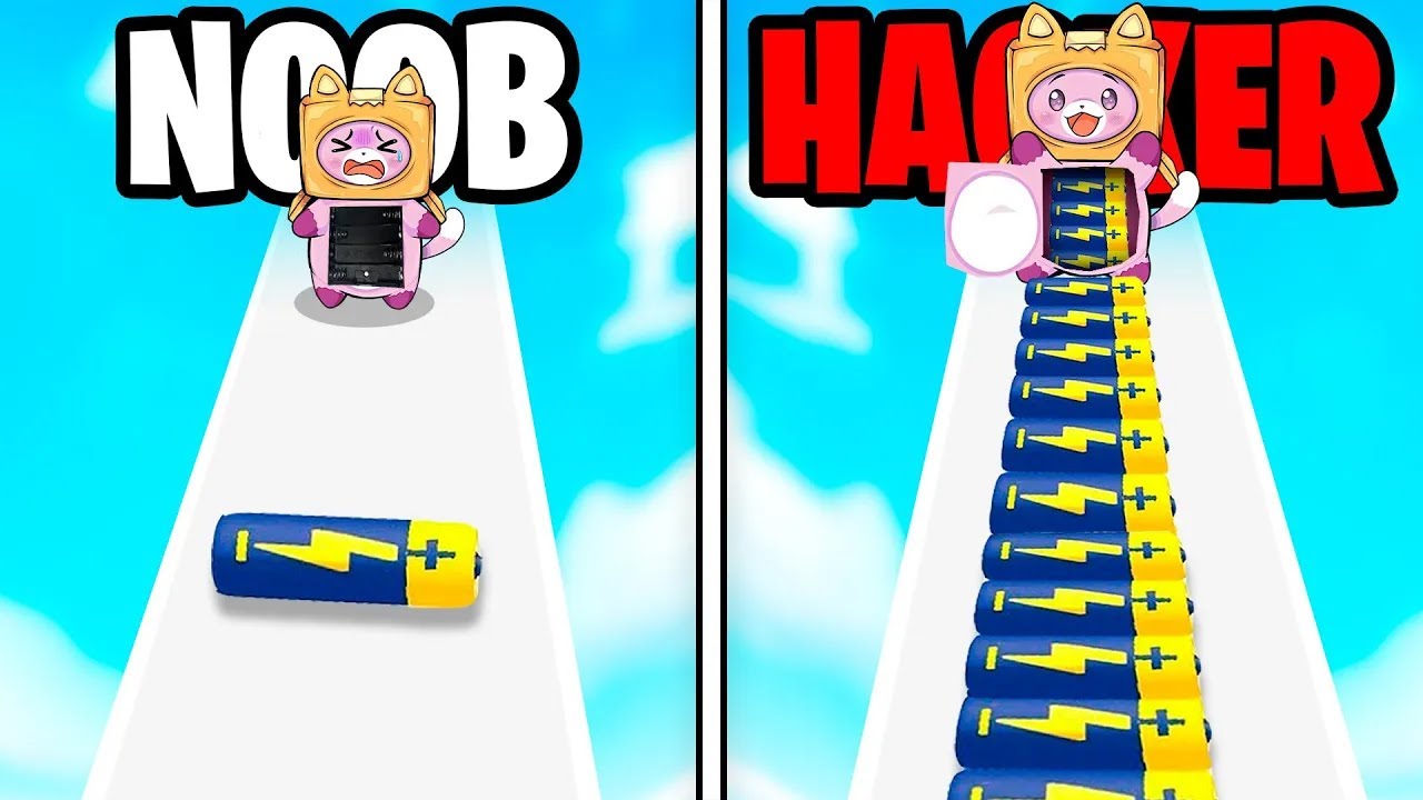 BEST NOOB vs. PRO vs. HACKER GAMES ON YOUTUBE! (TOP 5!)