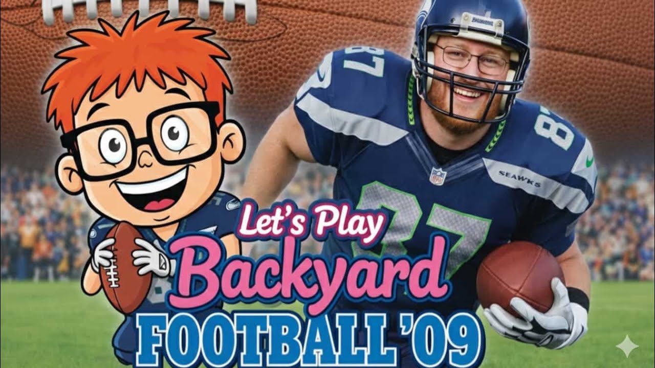 Twitch streaming Backyard Football. It's a Super Bowl rematch, but a massacre!